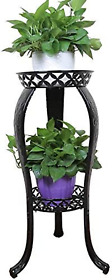 Metal Potted Plant Stand 32inch Rustproof Decorative Flower Pot Rack With Indoo