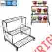 Mg-1201 Mygift Plant Stands 3 Tier Garden Planters Gardening Flower Pot Racks Metal Black Decor 887702198668