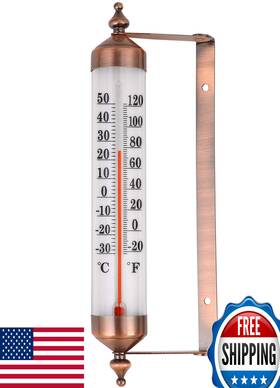 Miksus B088h7hytl 10.4 Inch Large Indoor Outdoor Waterproof Decorative Wall Thermometer Premium
