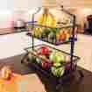 Mlgy15007 Giftburg Two-tier Wrought-iron Basket 36354 4712883750236