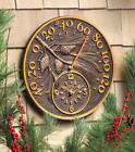 Mo01789 Whitehall Aluminum Fully Shield Durable Antique Copper Pinecone Analog Thermometer