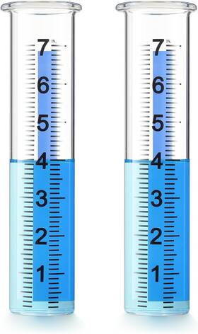 Yljgp-002 Mofunsily 7 Inch Plastic Rain Gauge Replacement Tube Freeze Proof 2pc