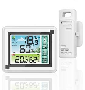 Monyees-t2 Monyees Indoor Outdoor Thermometer Hygrometer Wireless Remote Weather Stations Humid