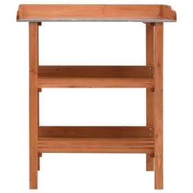 Y-mvdohr77x Movisa Plant Stand 35 Inch X14.6 X29.9 Fir Wood Brown Rectangle Outdoor Heavy Duty