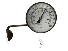 Mrs Thermometer 162636907857 4inch Brass Swivel Dual Scale