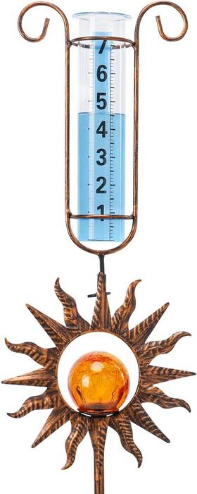 5080341 Mumtop Rain Gauge Outdoor Freeze Proof 34 Inch Large Number Solar Lights Sun