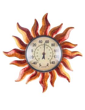 Mumtop 778836647750 13.7 Inch Indoor Outdoor Thermometer Large Number Wall Mounted Sun F