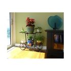 Mygift Plant Stand Indoor Display Rack Black Metal Cart Flower Pot 6 Tier Outdoor Deck 791769533617