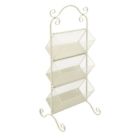 N-a Benzara Awesome Metal Tier Rack White Office 758647445172
