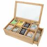 N-a Lilys Home Bamboo Wood Tea Box Chest Organizer 855570008105