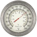 N3vbtk1bki Sterling Noble New Wall Thermometer Mount Temperature Reader Vintage Look