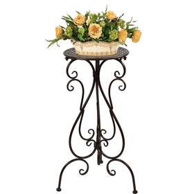 Nakupe 000512111357 Metal Plant Stand 22.5inch Tall Heavy Duty Flower Pot Stands Single Planter