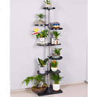 Nobl Metal Tall Tiered Plant Stand Indoor 7 Tiers 10 Potted 58.3 Inch