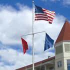 20aluminum Nsma20 Unbranded Nautical Flagpole Clear Anodized