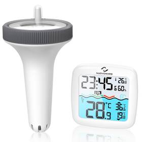 Nuovoware 723314199634 Digital Pool Thermometer Wireless Floating With Easy Read S