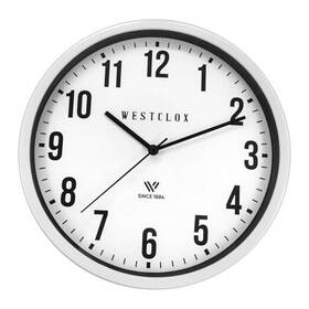 Nyl Holdings Llc 844220015914 Classic Wall Clock 9 Inch White Frame Analog With Easy To Read Dial