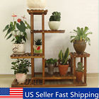 Nym861002 Garden Wooden Plant Stand Pot Planter Holder Rack 6162116111170