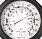 O2j7zolicw General Round Indoor Outdoor Thermometer Bronze Finish Weather Station Temperature