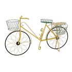 One Allium Way Metal Bike Plant Stand And Pedestal Decorative Garden Planter 758647289479