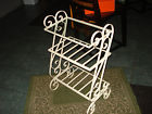 Outdoor 3shelf Vtg. Wrought Solid Scroll Work Stand Sturdy Indoor Iron