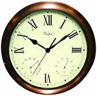 52604 Outdoor " Poolmaster - Copper Thermometer Indoor Hygrometer 15 Clock