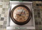 1044234 Outdoor Barn Clock Indoor Metal Thermometer