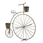 Outdoor Garden English Fashioned Style Stand Plant High Bicycle Wheel Metal