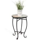 Outdoor-plant-stand-0070 Outdoor Plant Stand Steel Accent Garden Patio Cobalt 603305839278