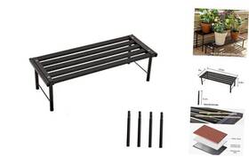 Outeroom 717522266301 Metal Plant Stands Rust-proof Aluminum Flower Pot Stand Plants 60 Ebony