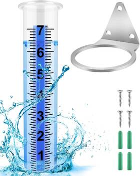 Us-yyl0112-7-1-2 Pacetap 7 Inch Large Capacity Rain Gauge Outdoor Replacement Tube