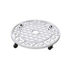 7008963 Panacea Products 3 In. Assorted Ironplaj Wheeled Plant Stand