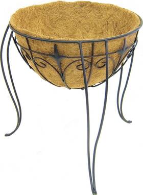 Pan89177 Panecea 093432891773 Plant Stand With Liner And Finial 16ftft Black