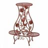 Pi1932435 Piper Apos Spit Rooster Hourglass Triple Plant Stand Red