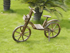 Pl51212 Pier Surplus Tall Rustic Wooden Bicycle Garden Plant 819372022394