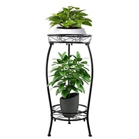 Plant Stand Indoor Tall Metal 2 Tier Stands 27.1 Flower Pot Holder