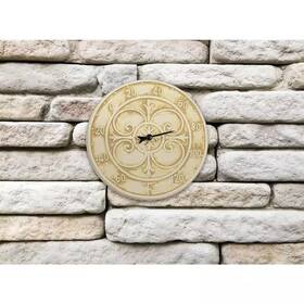 Poolmaster 445007426461 Antique White Terra Cotta Indoor Or Outdoor Thermometer