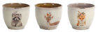Pot2-3 Melrose Set Porcelain Flower Pots Mini Planters Animals With Flowers