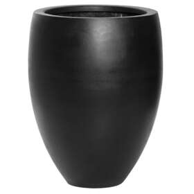Pottery Pots Usa Inc. 717775661849 Bond Small Fiberstone Indoor Outdoor Modern Black