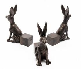 Potty Feet X3 Large Sitting Hare Plant Pot Bronze Jardinopia Ltd New
