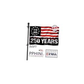 Pphini Pp202603 Double-sided American 250th Anniversary Commemorative Flag 3x5 Feet 3x5ft Black