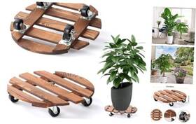 Rpc1212 Praqecz 2 Pack 12 Inch Plant Caddy With Wheels Rolling Stand 220 Lb Heavy