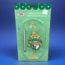 218626 Precious Moments Very Rare Tempature Gauge Indoor/ Outdoor - Thermometer New