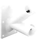 9374 Prime-line Products U Flag Pole Holder 2 Hole Off White Plastic By Prime 785577010149