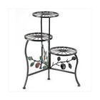 3flower Ps42620 Pot Plant Stand Garden Decor Outdoor Yard Patio Decorations Wrought