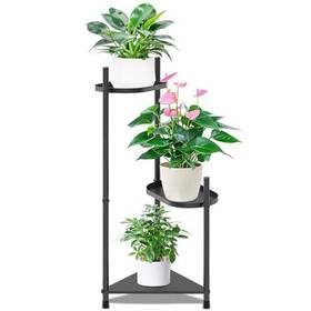 Us-vp0711 Ptmq 3 Tier Plant Stand Indoor Tall Black Corner Tiered For E