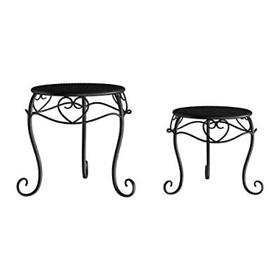 50-lg1150 Pure Garden Stands Set Of 2 Indoor Or Outdoor Nesting Wrought
