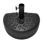 50-lg1211 Pure Garden Half Moon Umbrella Base-34 Pound Weighted Semicircle