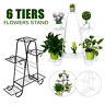 Qkx4621947 Layers Retro Iron Flower Stand Pot Plant Display Shelves Garden