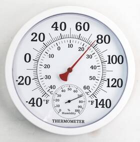 Qtengcx001 Qtengcx 607607289571 10 Inch Large Indoor Outdoor Thermometer Waterproof Analog Outside Weathe