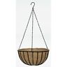 R407  Gardman Black Traditional Hanging Basket With Coco Liner 745487004072
